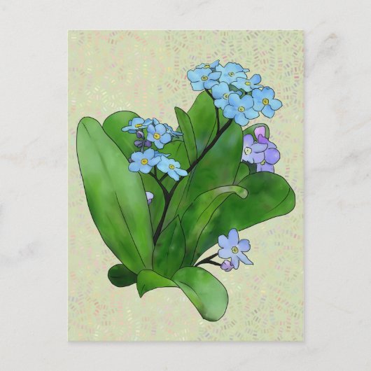Vergissmeinicht Postkarte (Vorderseite)