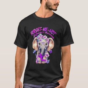 Vergissmeinnicht Alzheimer-Bewusstseinselefant Pur T-Shirt