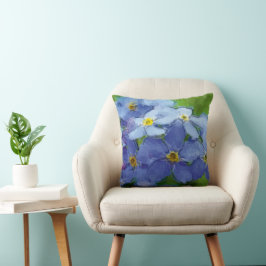 Vergissmeinnicht blau - Aquarell-Design | Kissen