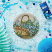 Vergissmeinnicht blüht Picknick-Pappteller Pappteller (Party)