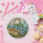 Vergissmeinnicht blüht Picknick-Pappteller Pappteller (Party)