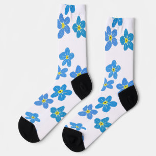 Vergissmeinnicht-Blumen-Socken Socken