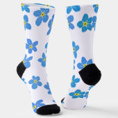 Vergissmeinnicht-Blumen-Socken Socken (Gewinkelt)