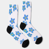 Vergissmeinnicht-Blumen-Socken Socken (Rechts)