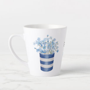 Vergissmeinnicht-Blumenliebhaber-Keramik Milchtasse