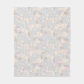 Vergissmeinnicht-Blumenmuster Fleecedecke (Vorderseite)