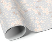 Vergissmeinnicht-Blumenmuster Geschenkpapier (Rolleneckpunkt)