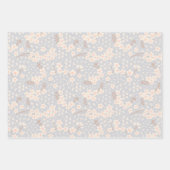 Vergissmeinnicht-Blumenmuster Geschenkpapier Set (Vorderseite)