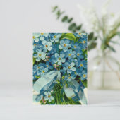 Vergissmeinnicht-Freimaurerpostkarte Postkarte (Stehend Vorderseite)