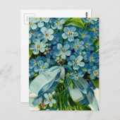 Vergissmeinnicht-Freimaurerpostkarte Postkarte (Vorne/Hinten)