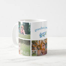 Vergissmeinnicht-Großmutter-Foto-Collage Kaffeetasse