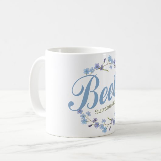 Vergissmeinnicht  kaffeetasse (Vorderseite Links)