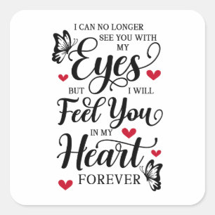 Vergissmeinnicht - Klage-Denkmal Quadratischer Aufkleber