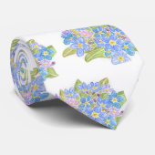 Vergissmeinnicht-Krawatte Krawatte (Gerollt)