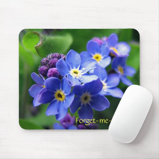 Vergissmeinnicht Mousepad (Mit Mouse)
