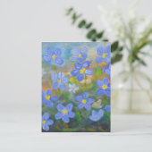 Vergissmeinnicht Postkarte (Stehend Vorderseite)