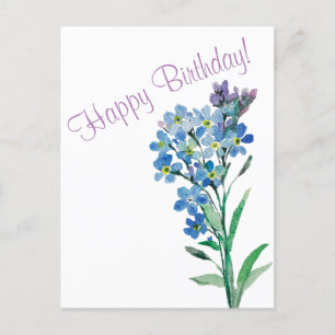 Vergissmeinnicht-Postkarte Postkarte