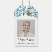 Vergissmeinnicht-Samenpackung Trauer-Geschenk-Tags Geschenkanhänger (Rückseite)