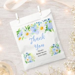 Vergissmeinnicht und Gänseblümchen Brautparty Dank Geschenktütchen