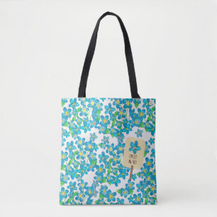 Vergissmeinnicht Vintage-inspirierte alpine Wildbl Tasche