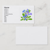 Vergissmeinnicht-Visitenkarte Visitenkarte (Vorne/Hinten)