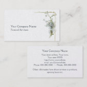 Vergissmeinnichtbegräbnis-Visitenkarte Visitenkarte (Vorne/Hinten)