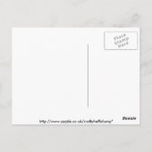 Vergissmeinnichte Postkarte (Rückseite)