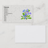 Vergissmeinnichte u. Spitze-Visitenkarte Visitenkarte (Vorne/Hinten)