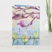 Vergissmeinnichttanz Karte (Rückseite)