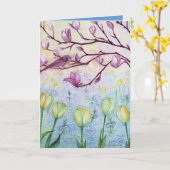 Vergissmeinnichttanz Karte (Gelbe Blume)