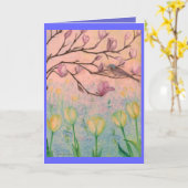 Vergissmeinnichttanz Karte (Gelbe Blume)