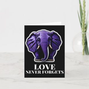 Vergisst Elefant Für Frau Alzheimerheimer's Nie Karte