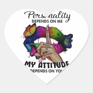 Vergiwring Lips Einfluss Your World Herz-Aufkleber