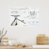 Vergleich der automatischen Colt-Waffe Poster (Küche)