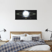 Vergleich der Größe eines übergroßen Sterns Leinwanddruck (Insitu (Schlafzimmer))