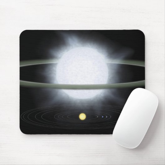 Vergleich der Größe eines übergroßen Sterns Mousepad (Mit Mouse)