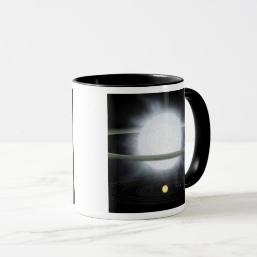 Vergleich der Größe eines übergroßen Sterns Tasse (VorderseiteRechts)