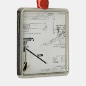 Vergleich des Colt-Maschinengewehrs Ornament Aus Metall (Rechts)