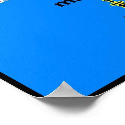 Vergleich von Bruchlinien {Math Poster} Poster (Ecke)