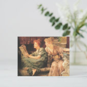 Vergleiche im Detail durch Lawrence Alma-Tadema Postkarte (Stehend Vorderseite)