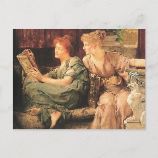 Vergleiche im Detail durch Lawrence Alma-Tadema Postkarte (Vorderseite)