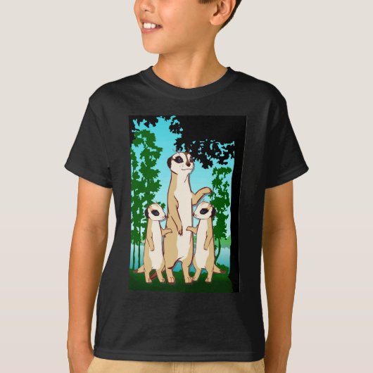 Vergleichen Sie mein DoppelMeerkats T-Shirt (Vorderseite)
