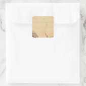 Vergleichende Ansicht Quadratischer Aufkleber (Tasche)