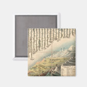 Vergleichende Höhen der Hauptgebirge Magnet (Vorderseite/Rückseite)