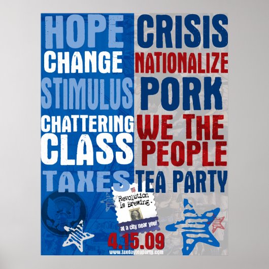 Vergleichs- und Kontrastposter Poster (Vorne)