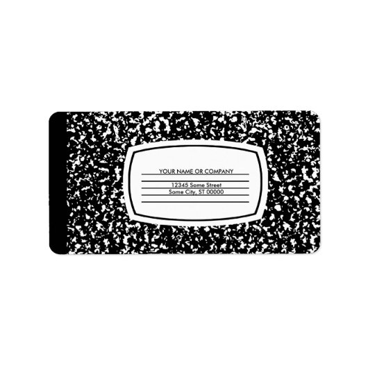 Vergleichsbuch Adressaufkleber (Vorne)