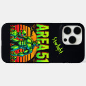 Verglühende UFOs über Fläche 51 Case-Mate iPhone Hülle (Rückseite (Horizontal))