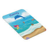 Vergnügen am Sonnenhüdchen Dolphin Beach Personali Magnet (Rechte Seite)