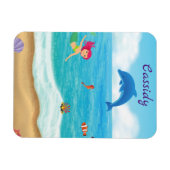 Vergnügen am Sonnenhüdchen Dolphin Beach Personali Magnet (Horizontal)