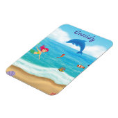 Vergnügen am Sonnenhüdchen Dolphin Beach Personali Magnet (Linke Seite)